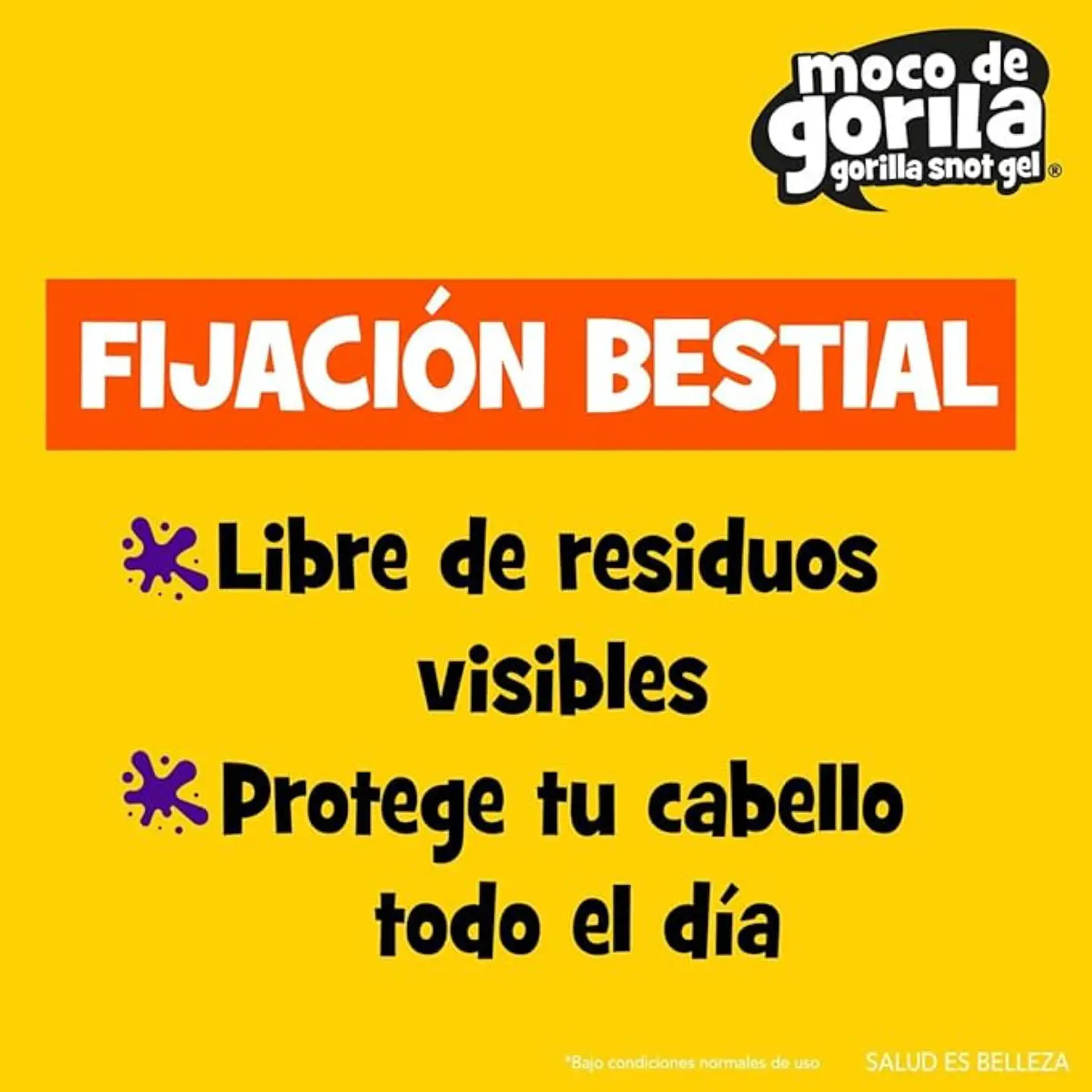Gel para peinar Moco de Gorila Punk Fijación Bestial 200g 5