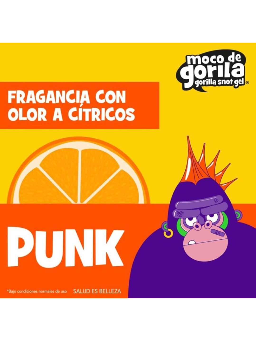 Gel para peinar Moco de Gorila Punk Fijaciòn Bestial 340g || Precio x Mayor $5.5592 6