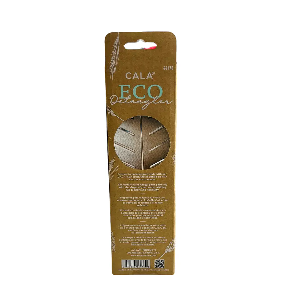 Cala Cepillo desenredante ecológico cafe claro 6