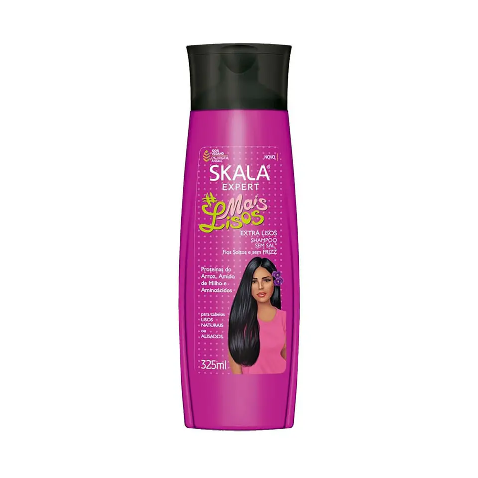 Shampoo Skala Mais Lisos 325ml Sin Sal y Antifrizz para Liso Prolongado 1