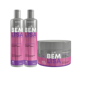 Tripack Griffus Bem Lisa Post-Alisado Nanocristalizacion y Brillo Extremo 96h