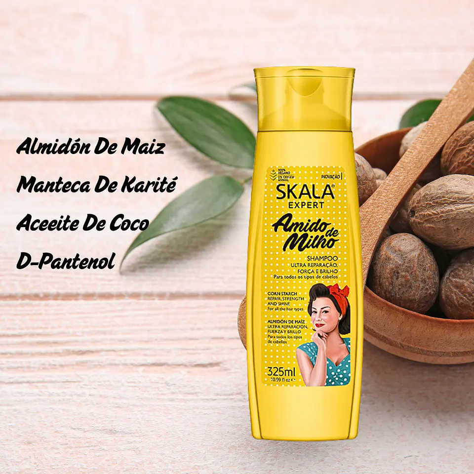 Shampoo Amido De Milho Brasil 325ml 4