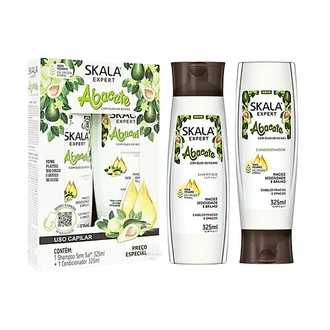 Pack Shampoo + Acondicionador Abacate 650 Ml