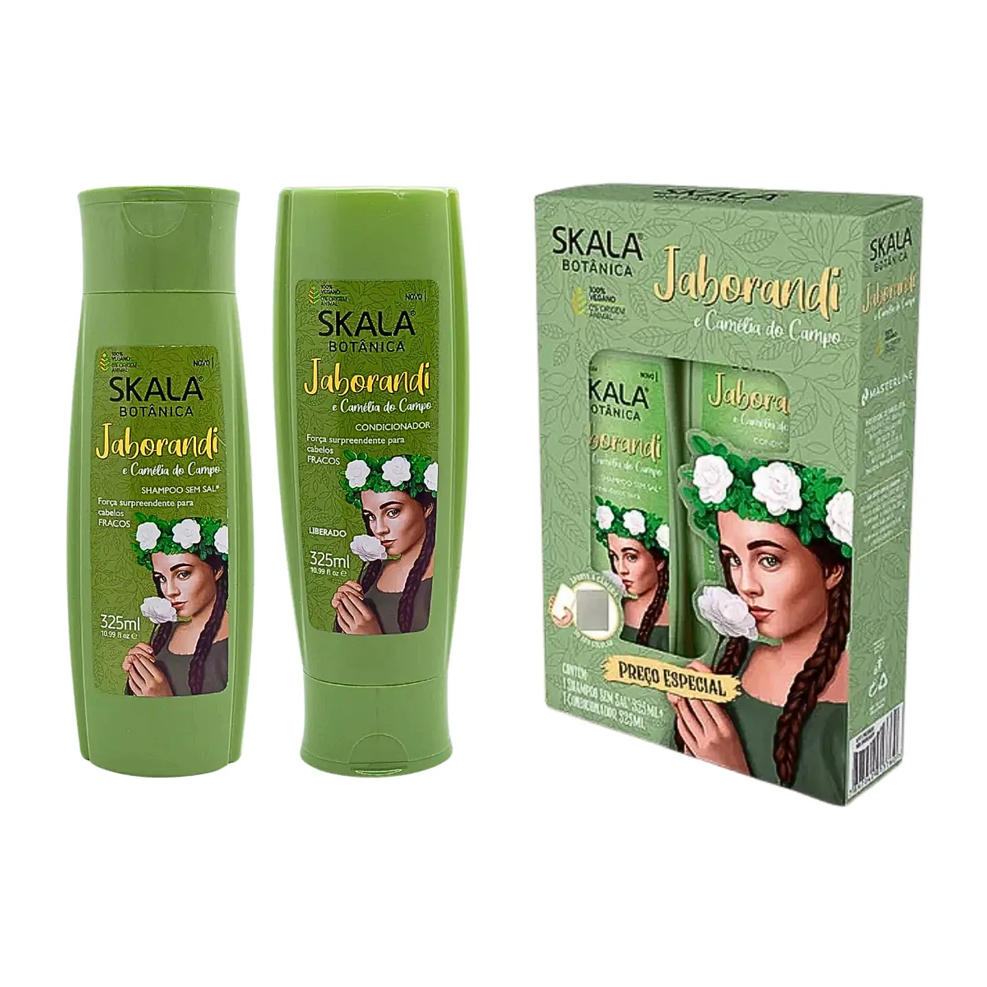 Pack Shampoo + Acond Jaborandi Botánica 650ml 2