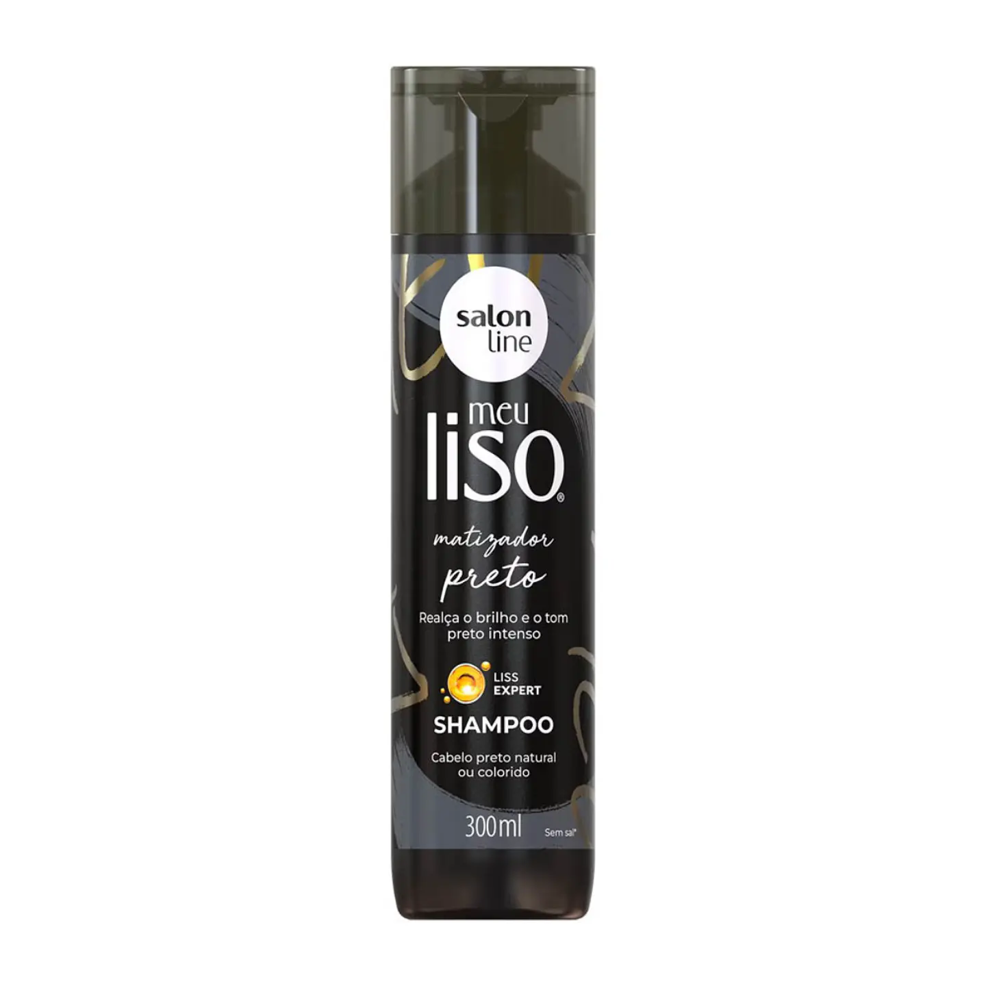 Shampoo Meu Liso Matizador Preto Limpieza e Intensidad de Color 1