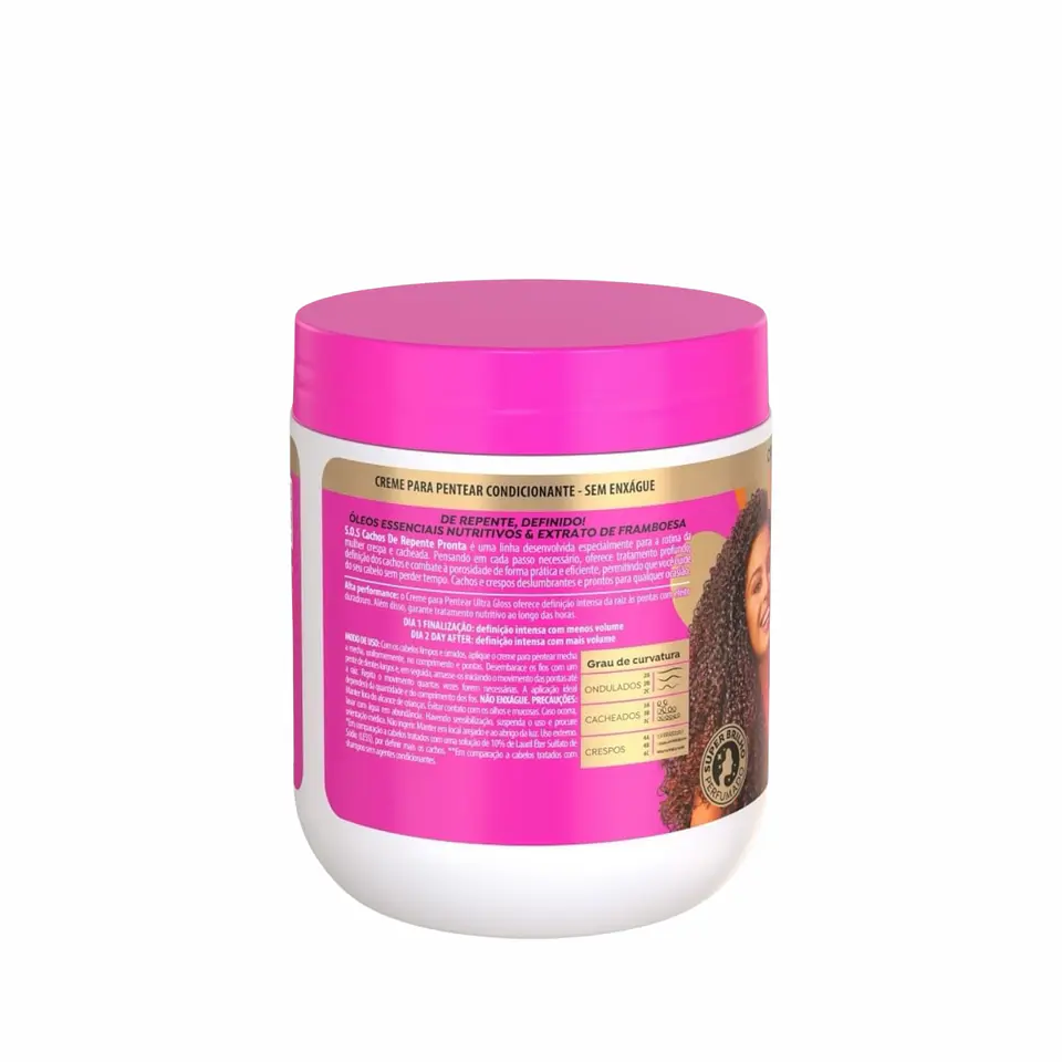 Crema para peinar SOS Cachos Ultra Gloss 500g 2