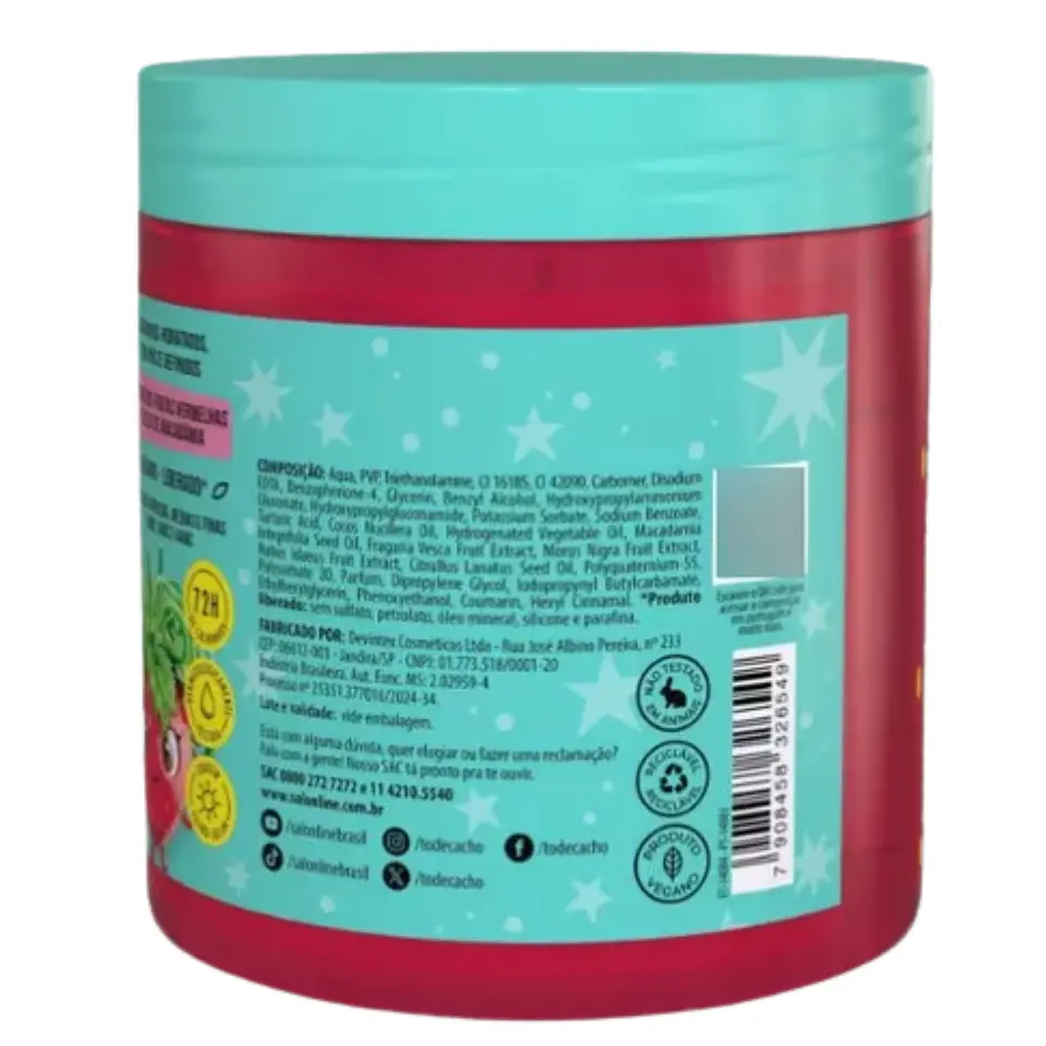 Gelatina Morango Desenredante to de Cacho 550grs 2