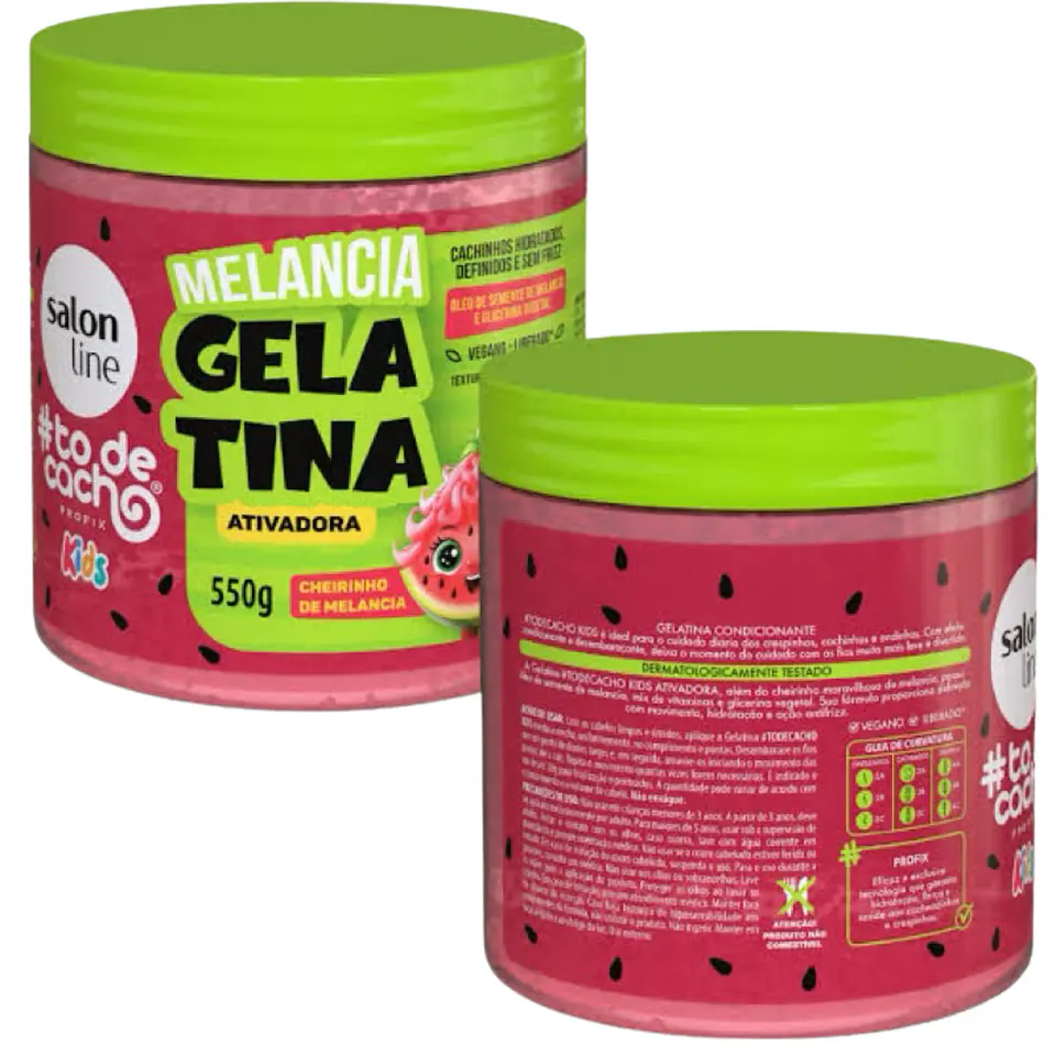 Gelatina Melancia activadora to de Cacho 550grs 2