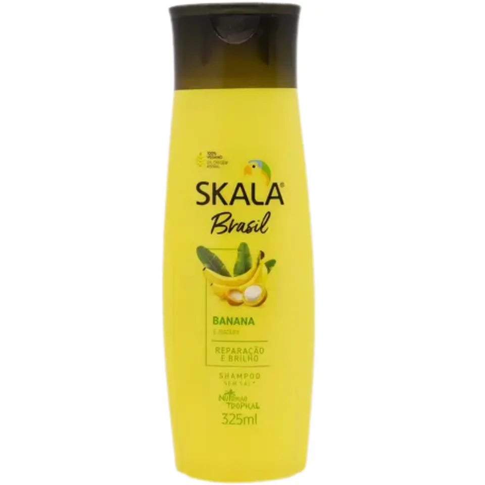 Shampoo Skala Banana y Bacuri 325ml Nutrición y Reconstrucción Brasil 1