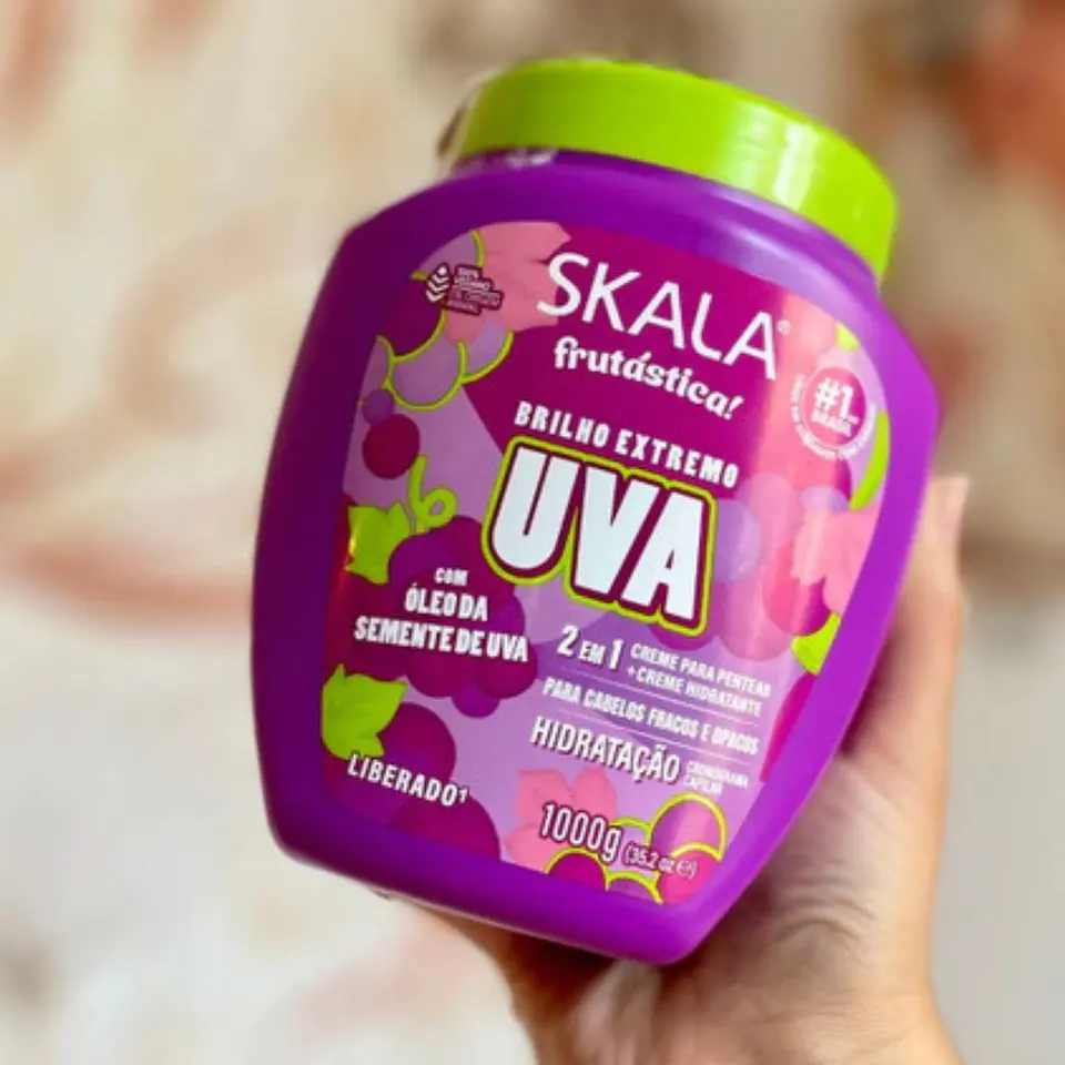 Máscara y crema de peinar skala 2 en 1 Uva 1kg 2