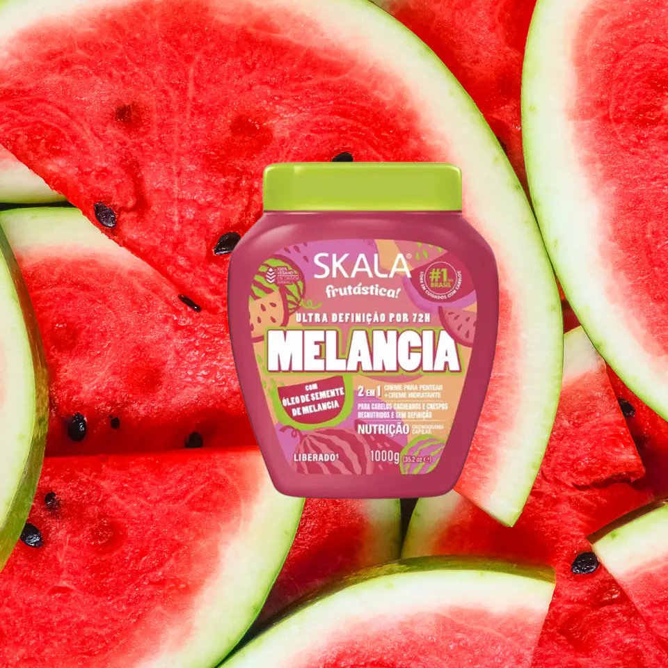 Máscara y crema de peinar skala 2 en 1 sandia (watermelon) 1k 4