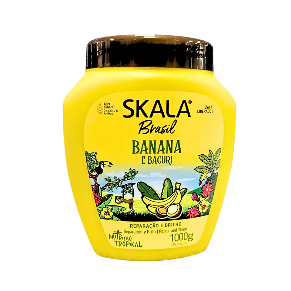 Máscara y crema de peinar skala 2 en 1 Banana 1kg 3