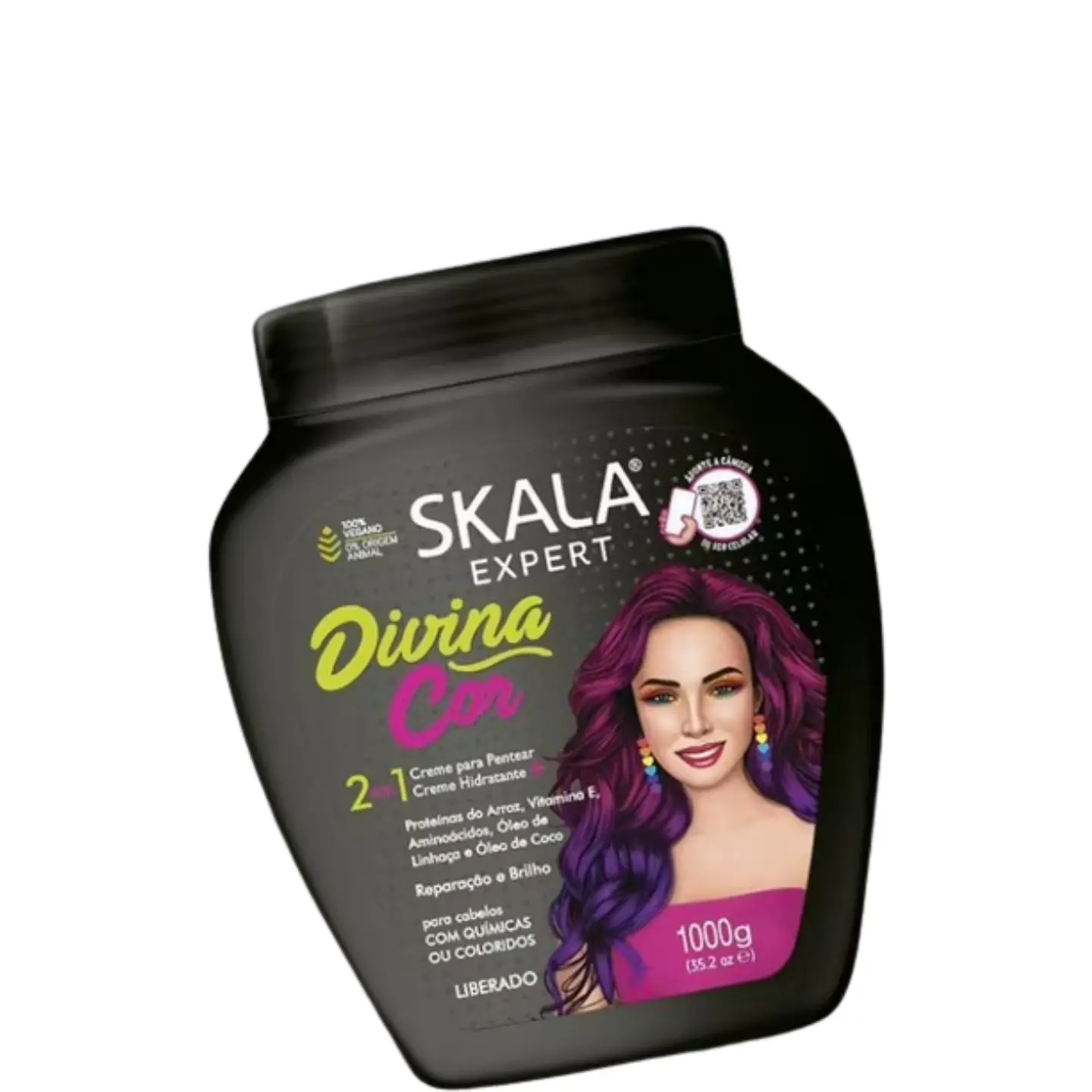 Máscara y crema de peinar skala 2 en 1 Divina Cor 1k  3