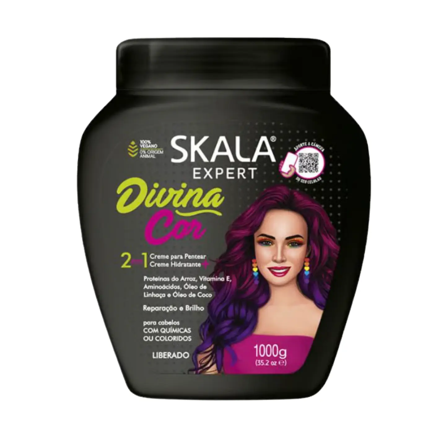Máscara y crema de peinar skala 2 en 1 Divina Cor 1k  1