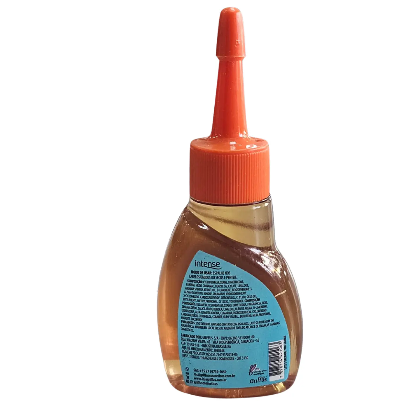 Aceite Reparador De Puntas Intense Argan 30 Ml. 3