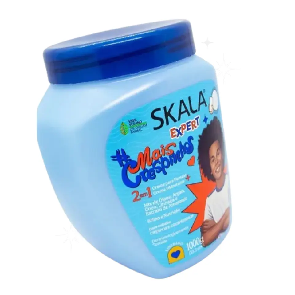 Máscara y crema de peinar skala 2 en 1 Mais Crespinhos- 1k 3