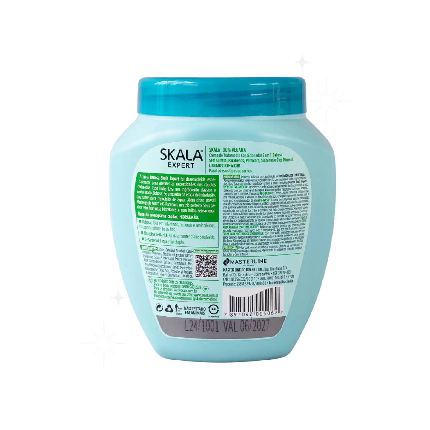 Máscara y crema de peinar Skala 2 en 1 Babosa 1k 4