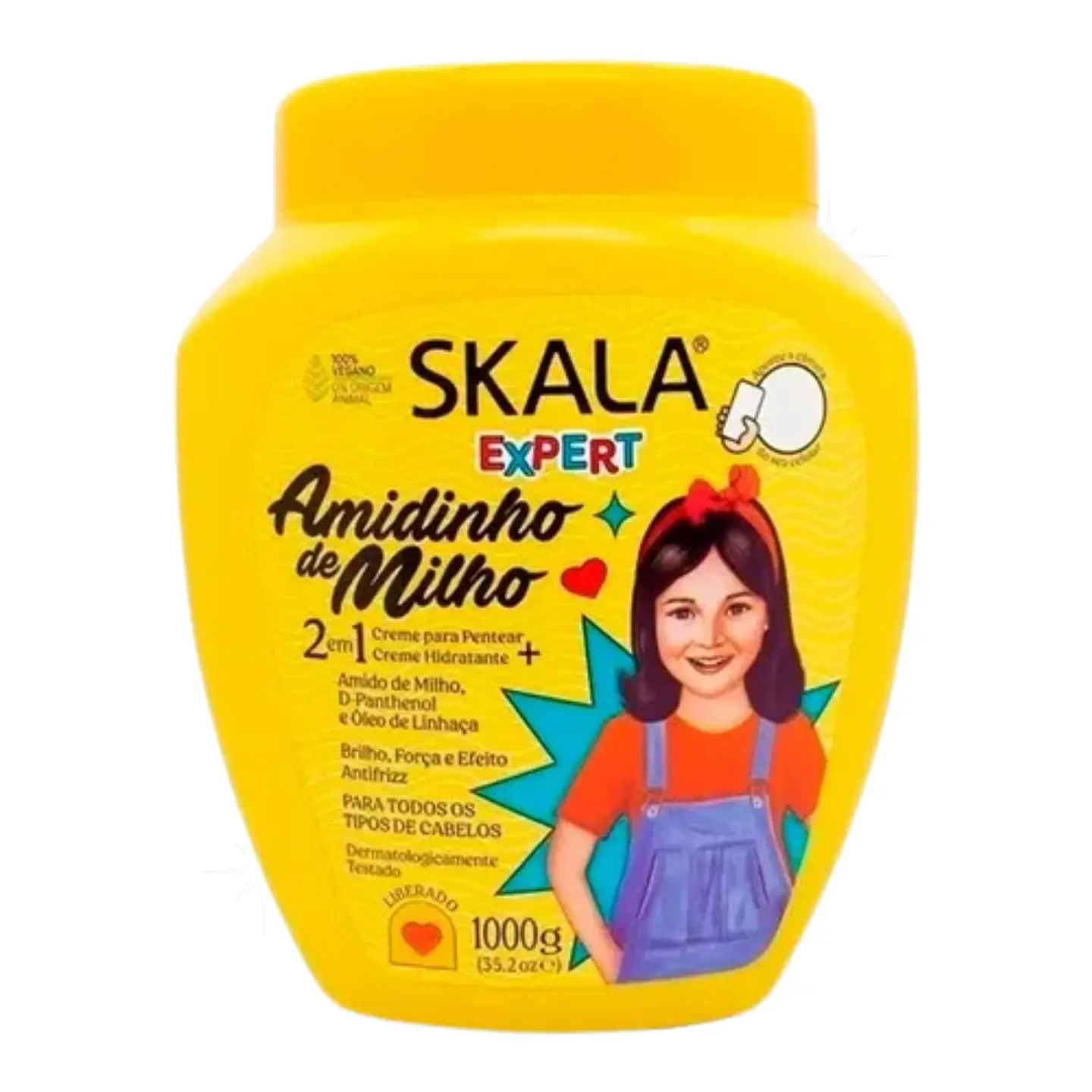 Máscara y crema de peinar skala 2 en 1 Amidinho De Milho Kids 1kg 2