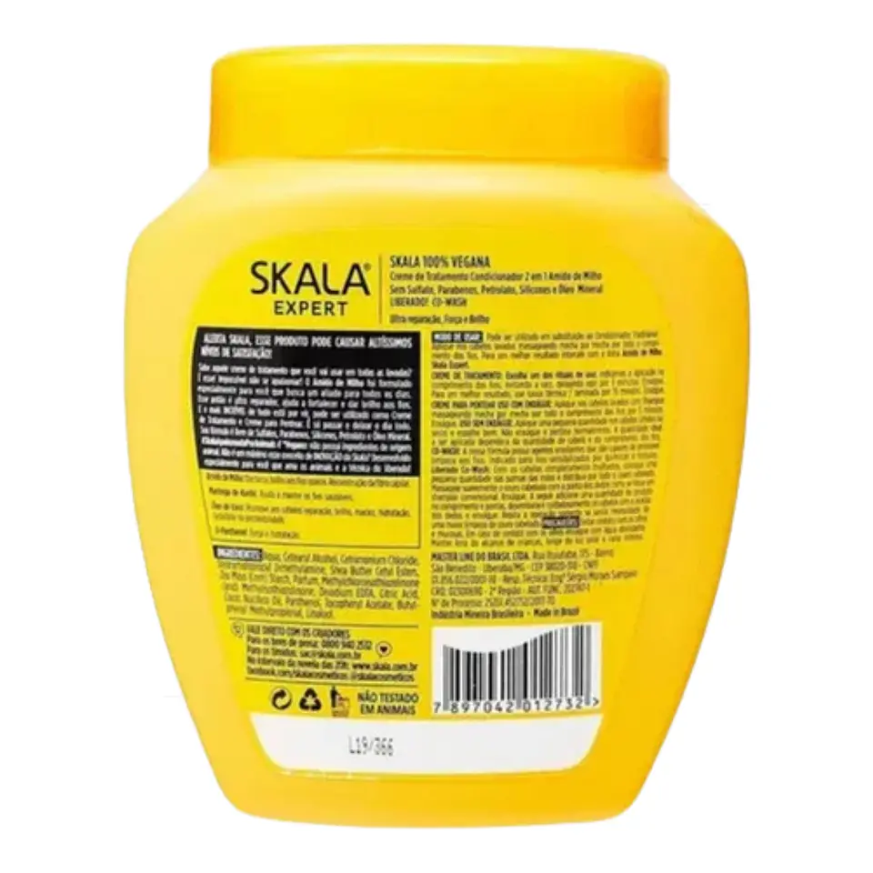 Máscara y crema de peinar skala 2 en 1 Amidinho De Milho Kids 1kg 3