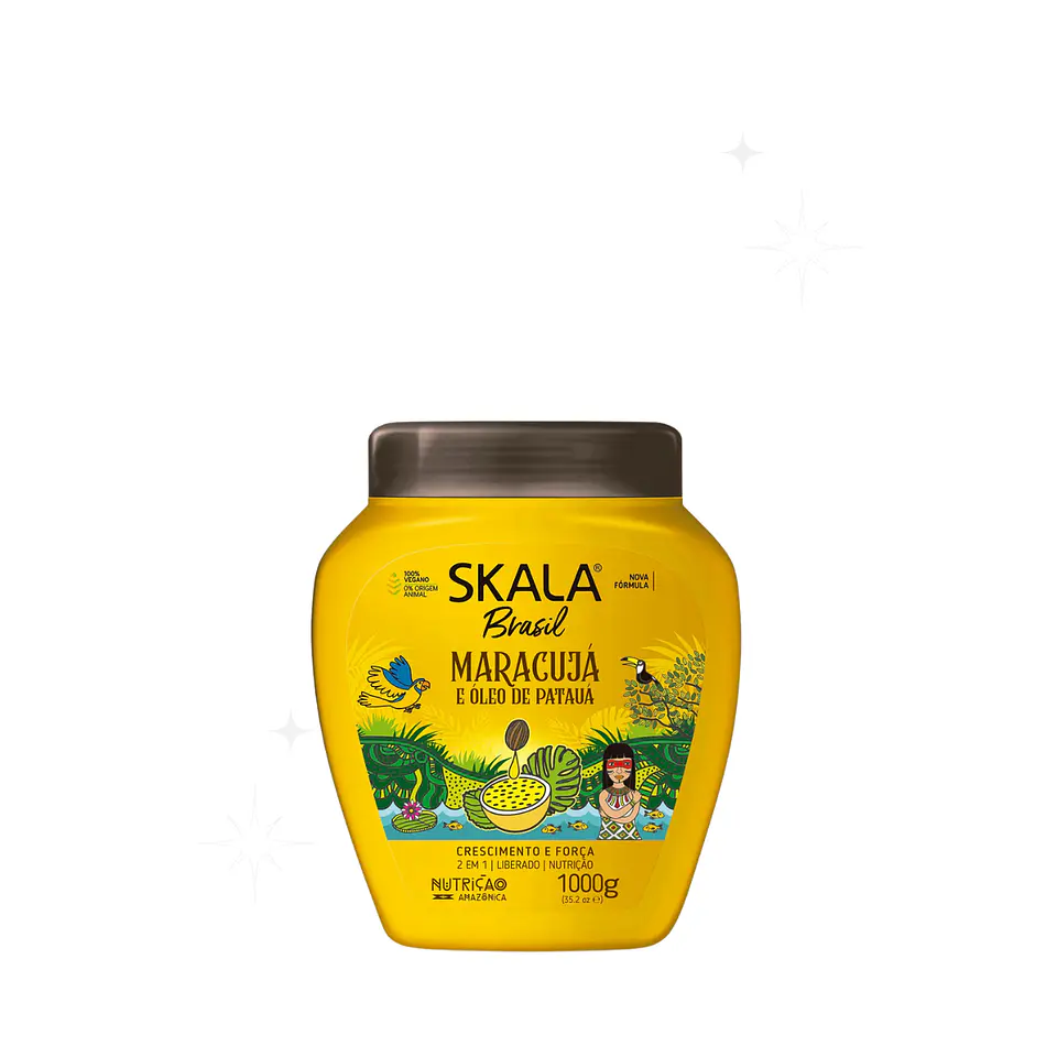 Máscara y crema de peinar skala 2 en 1 Maracuya y aceite de Patauá 1k 2