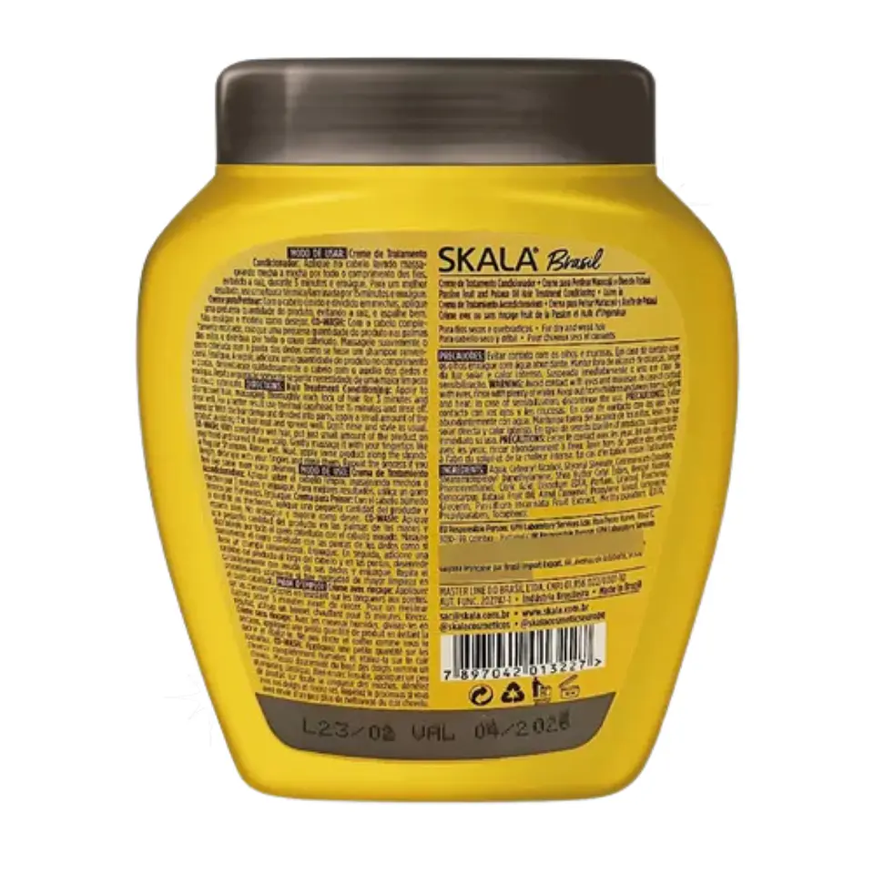 Máscara y crema de peinar skala 2 en 1 Maracuya y aceite de Patauá 1k 3