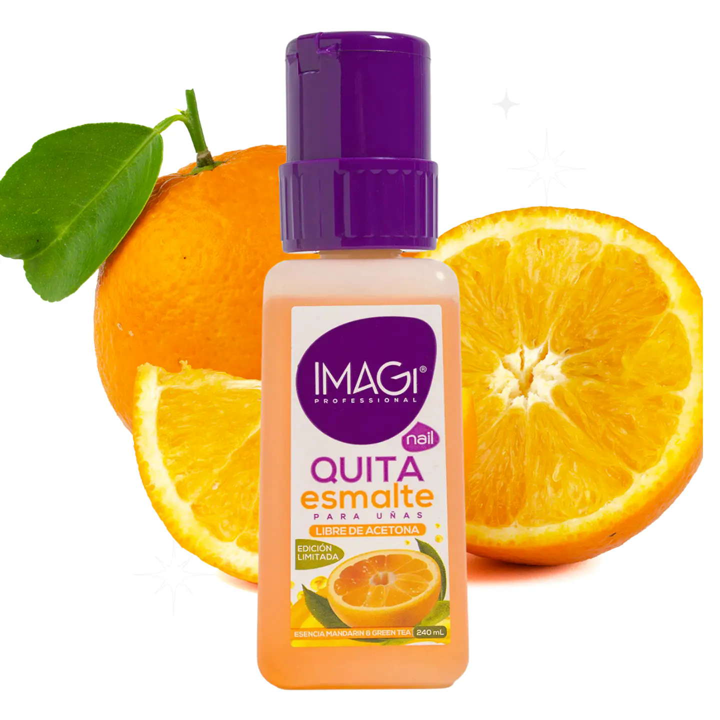 Quita Esmalte Aroma Mandarin & Green Tea Imagi 240 Ml 2