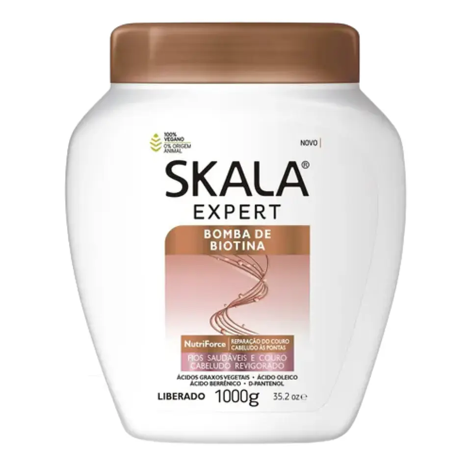 Máscara y crema de peinar skala Bomba De Biotina 1K 1