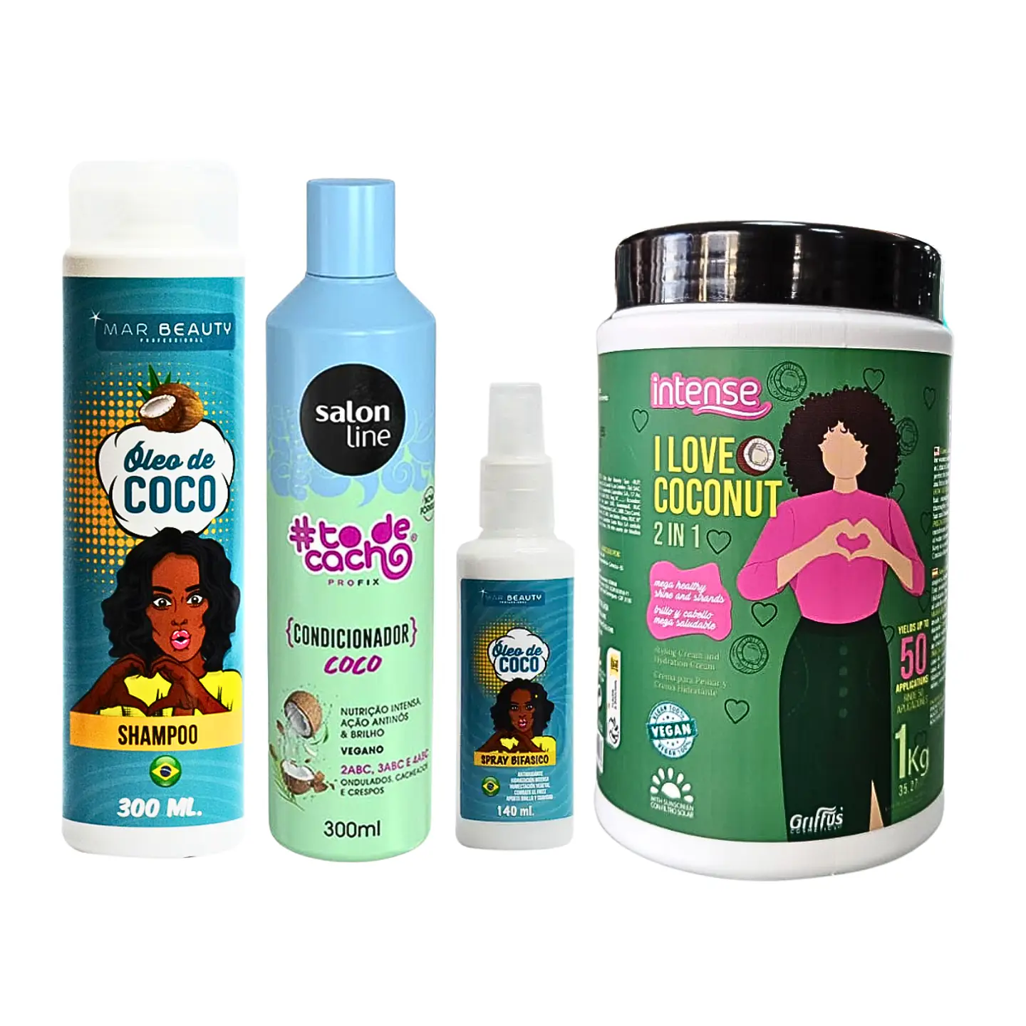 Pack hidratación antiporosidad de coco completa 1