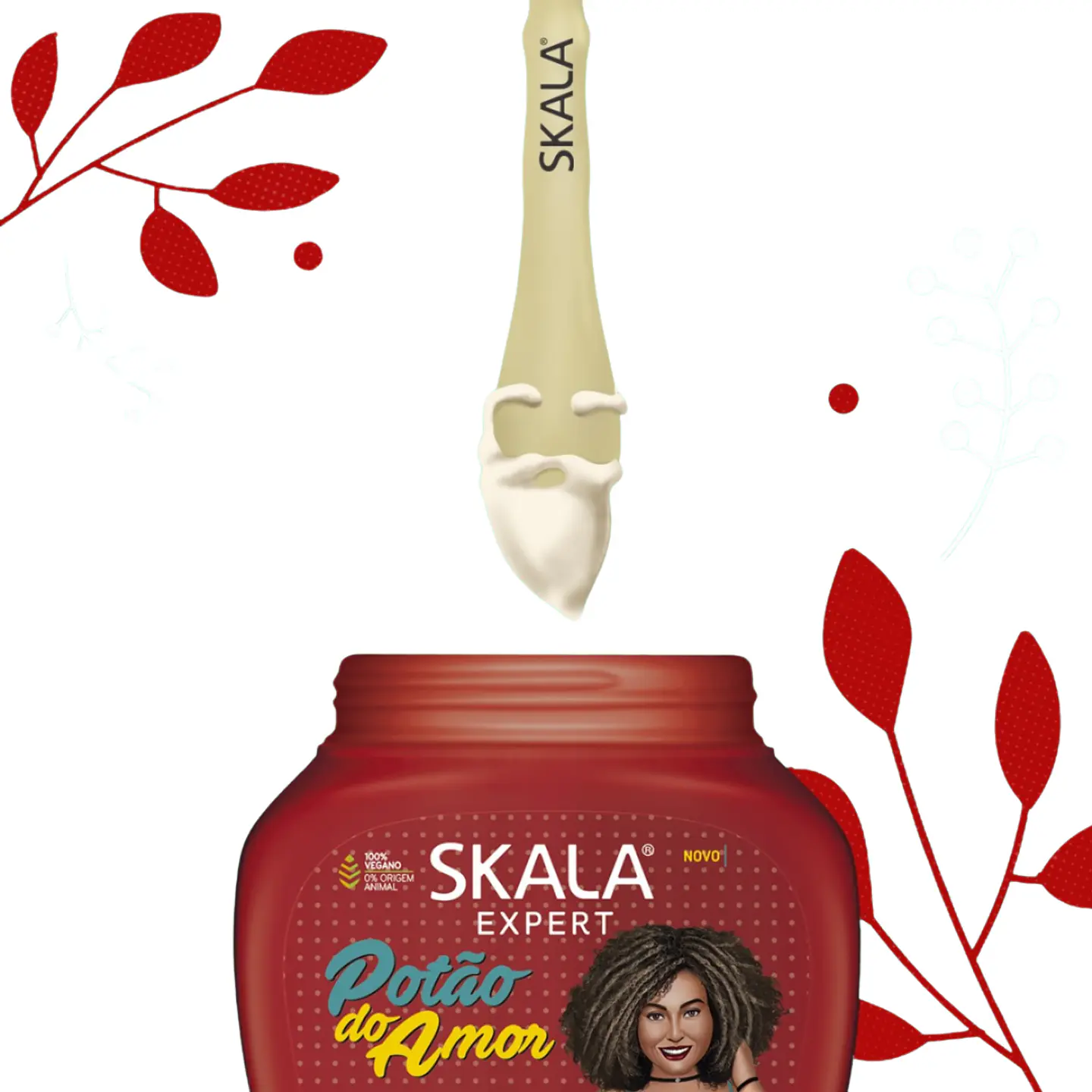 Máscara y crema de peinar skala 2 en 1 Potao De Amor 1k 3