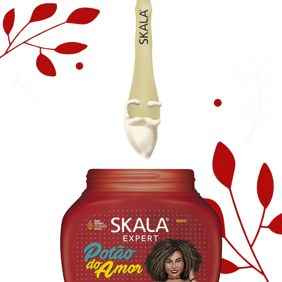 Máscara y crema de peinar skala 2 en 1 Potao De Amor 1k 3