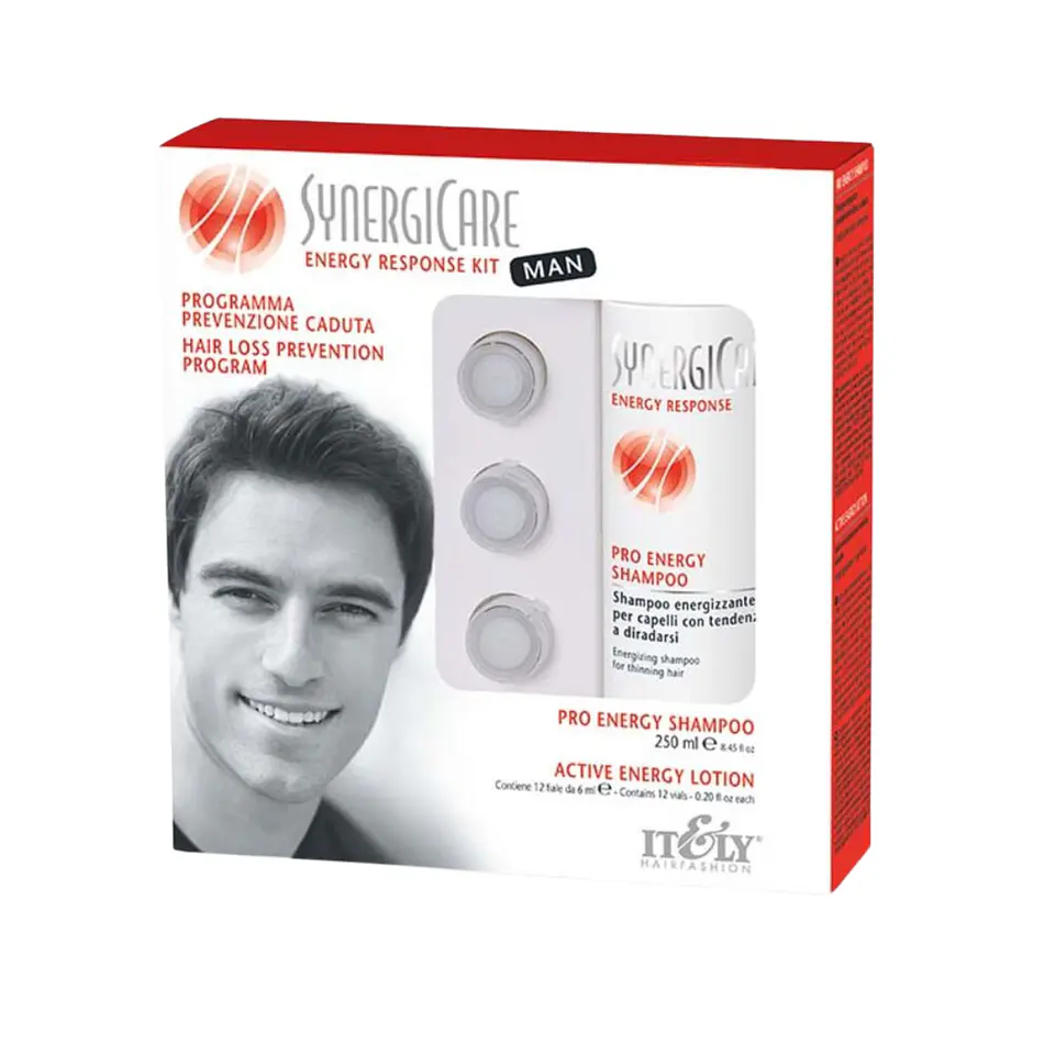 Kit Anticaída Del Cabello Shampoo + Ampollas Synergicare Men  1