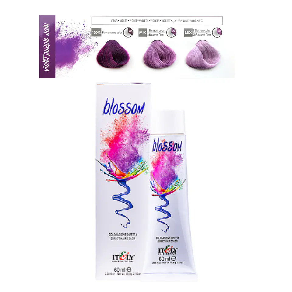 Tintura de Fantasia Vegana Blossom Violeta 1
