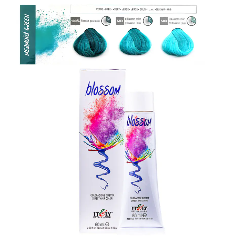 Tintura de Fantasia Vegana Blossom Verde 3