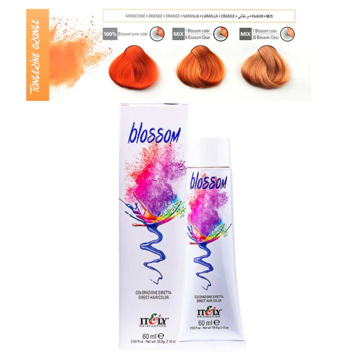 Tintura de Fantasia Vegana Blossom Naranja 2