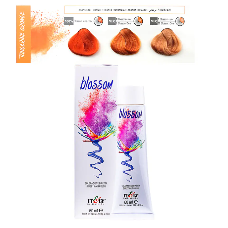 Tintura de Fantasia Vegana Blossom Naranja 2