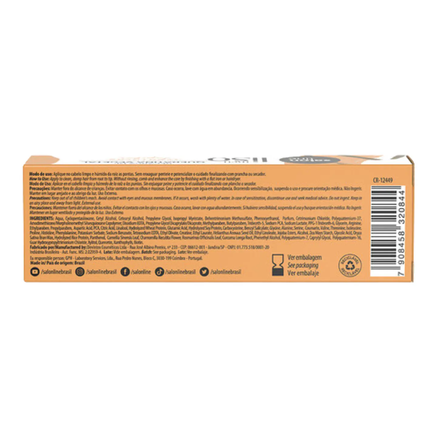 Recaraga de Queratina Restauracion Intensa 80g 3