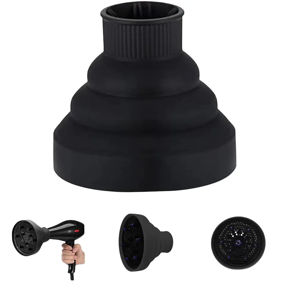 Difusor Plegable De Silicona Para Secador De Cabello 1