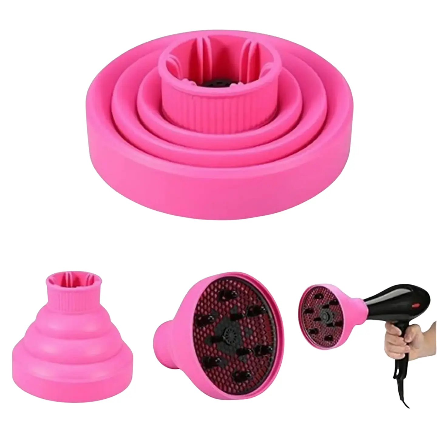 Difusor Plegable De Silicona Para Secador De Cabello 2