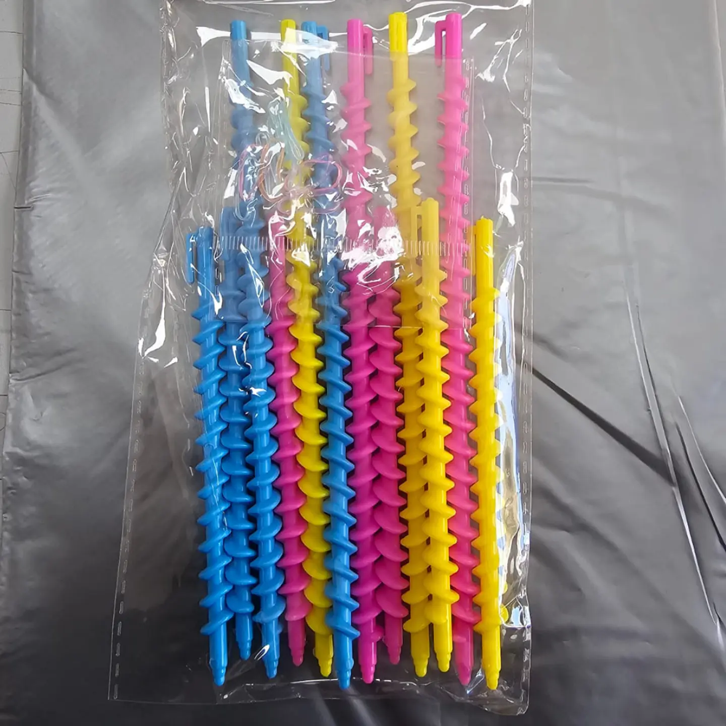 varillas de plástico en espiral para cabello - varillas para rizar 2