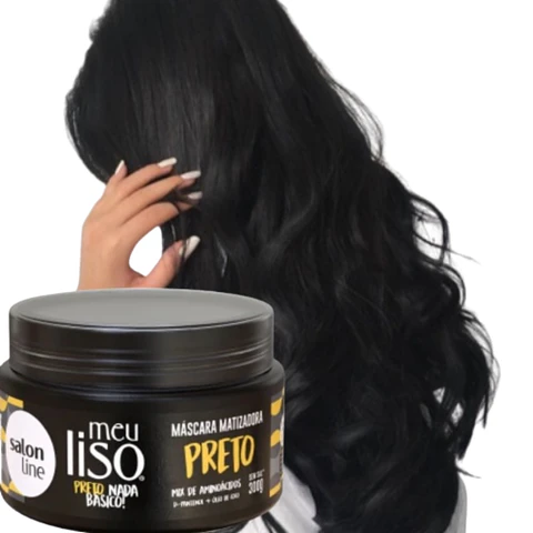 Máscara Matizador Preto Black meu liso