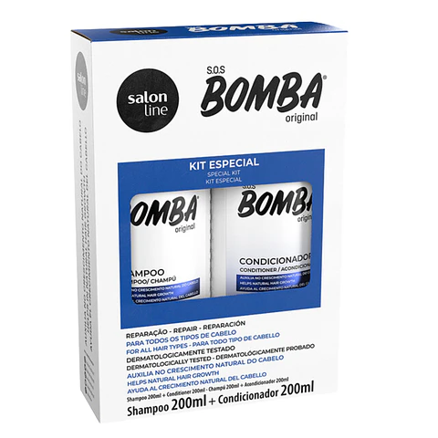 Kit Shampoo + Acond. s.o.s Bomba Original