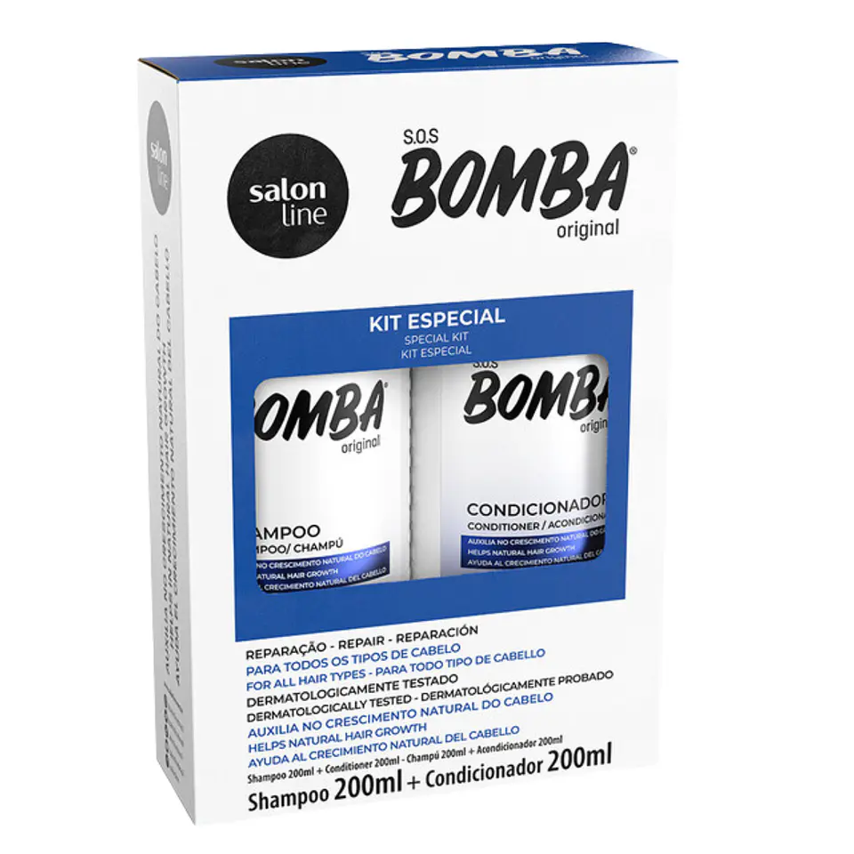Kit Shampoo + Acond. s.o.s Bomba Original 2
