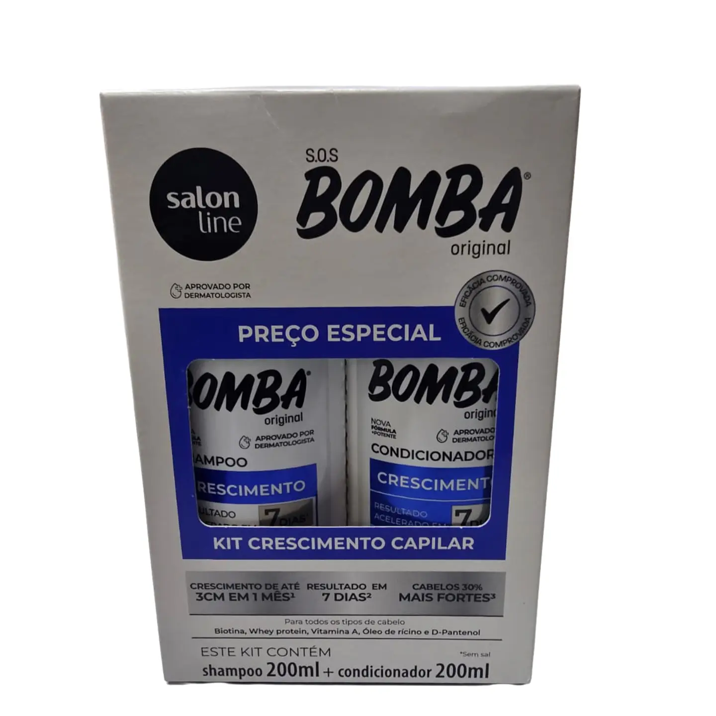 Kit Shampoo + Acond. s.o.s Bomba Original 3