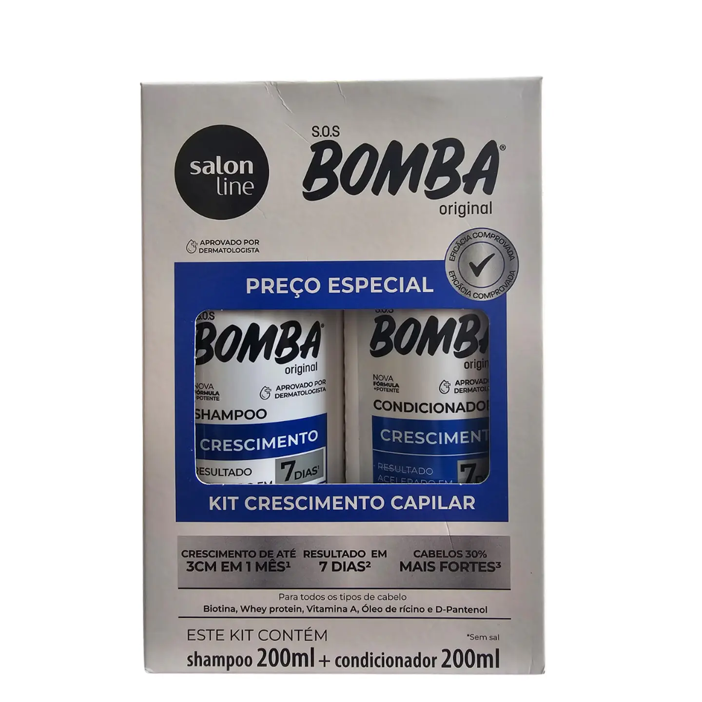 Kit Shampoo + Acond. s.o.s Bomba Original 1