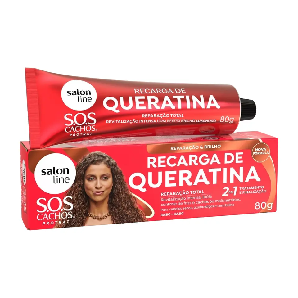 Recarga de Queratina Rizos Reparacion Total S.O.S Cachos 1