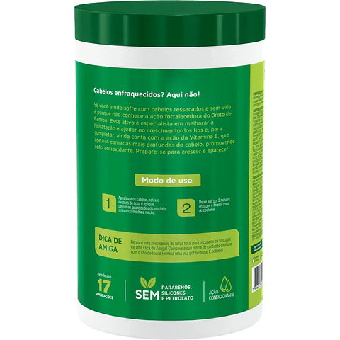 Crema de Tratamiento Capilar Brote de Bambu 400g