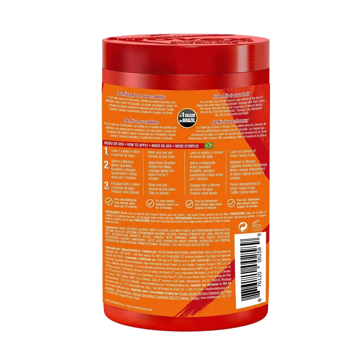 Crema de Tratamiento Keratin Brazilian 400g 2