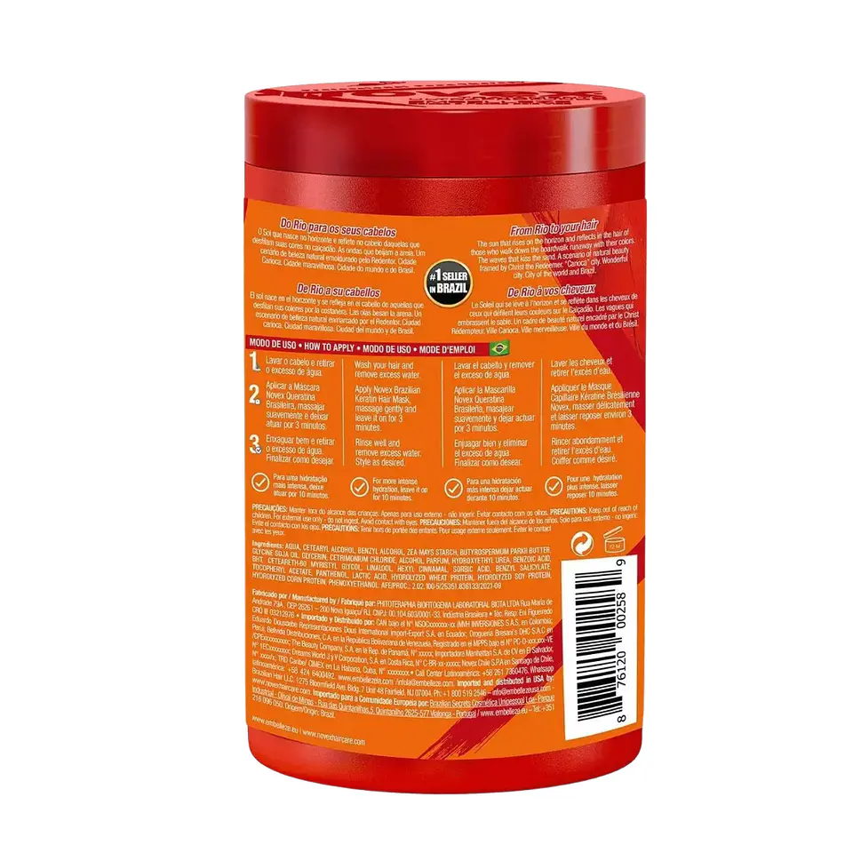 Crema de Tratamiento Keratin Brazilian 400g 2