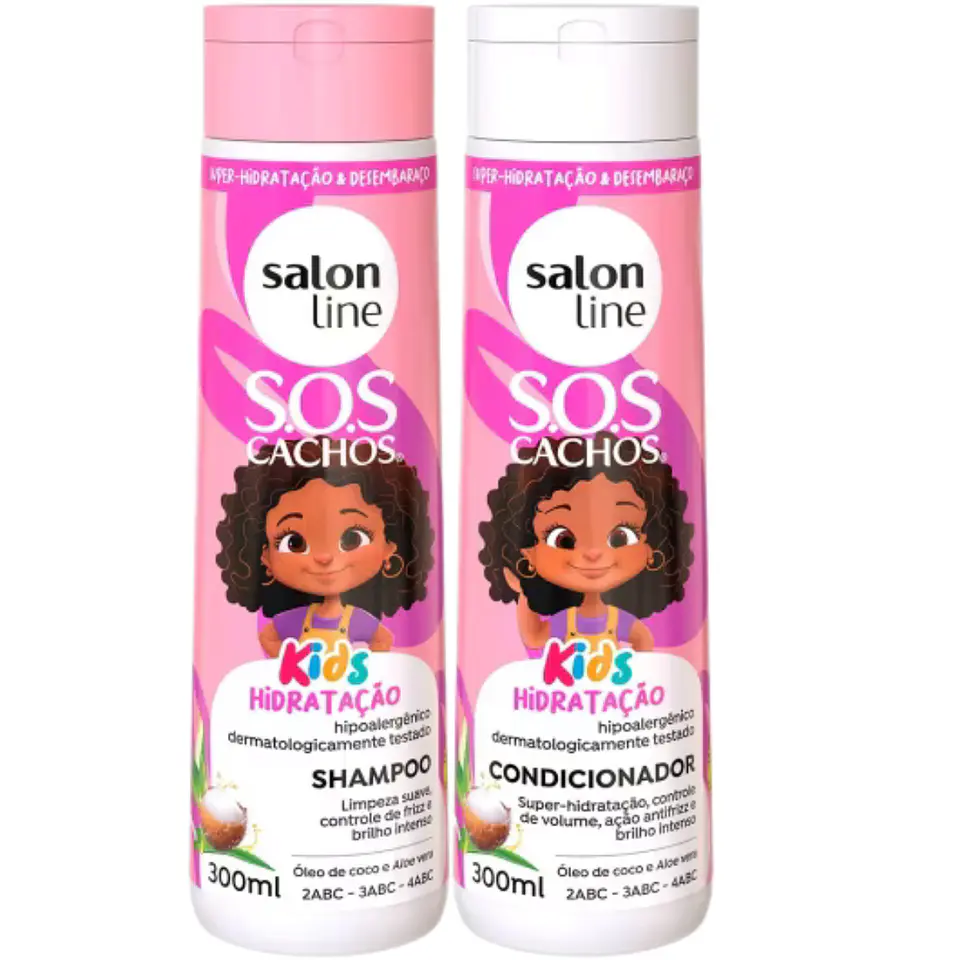 Kit Método Curly Infantil Salón Line SOS Cachos Kids (4 prod) 3