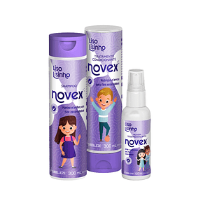 Pack Shampoo + Acondicionador + Desendredante de niños Liso Lisiho 